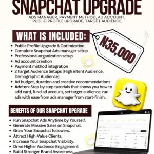 Snapchat Business Upgrade